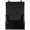 JAM Paper Black Plastic Portfolio File Carry Case with Handles
